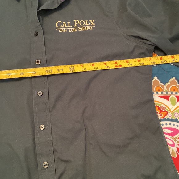 Cal Poly Crisp button down Dress shirt with long sleeves. In Port Authority - Picture 5 of 6
